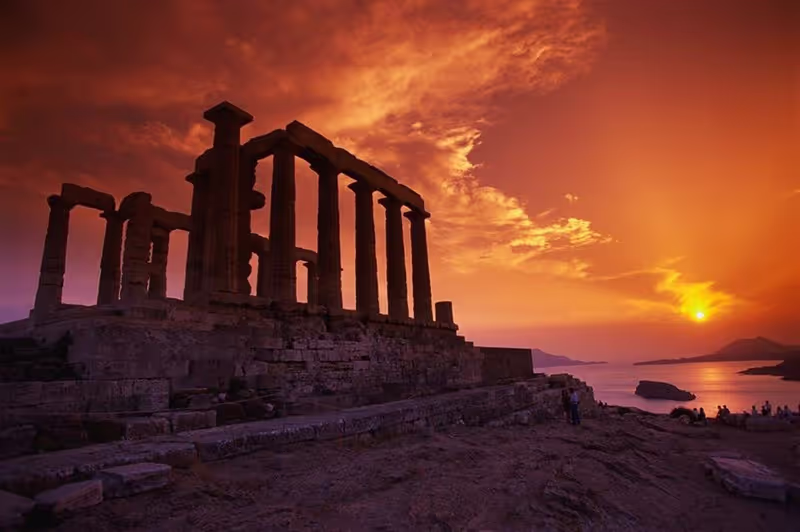 Private Sunset Tour of Cape Sounion, Temple of Poseidon & Athens Riviera